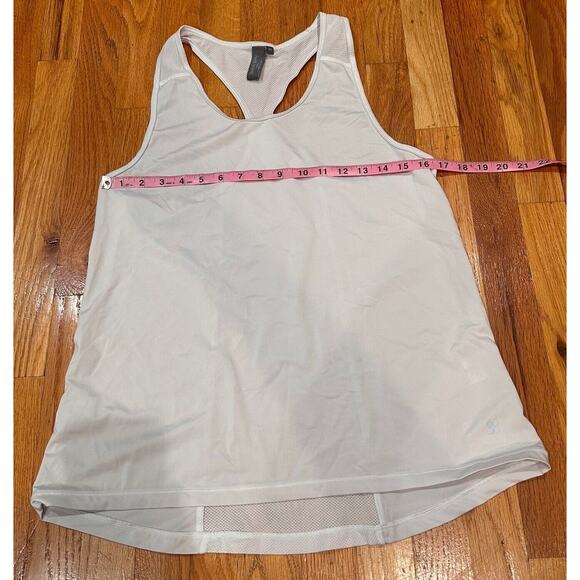 Sweaty Betty Tank Top Women's M White Racerback Workout Shirt Mesh Back Top - Picture 6 of 10